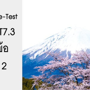 ข้อสอบ Pre-Test N4/PAT7.3 ชุดที่ 2